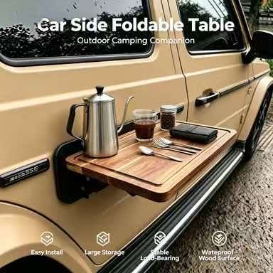 Outdoor Furniture Heavy - Tavolo Pieghevole in Legno a Montaggio