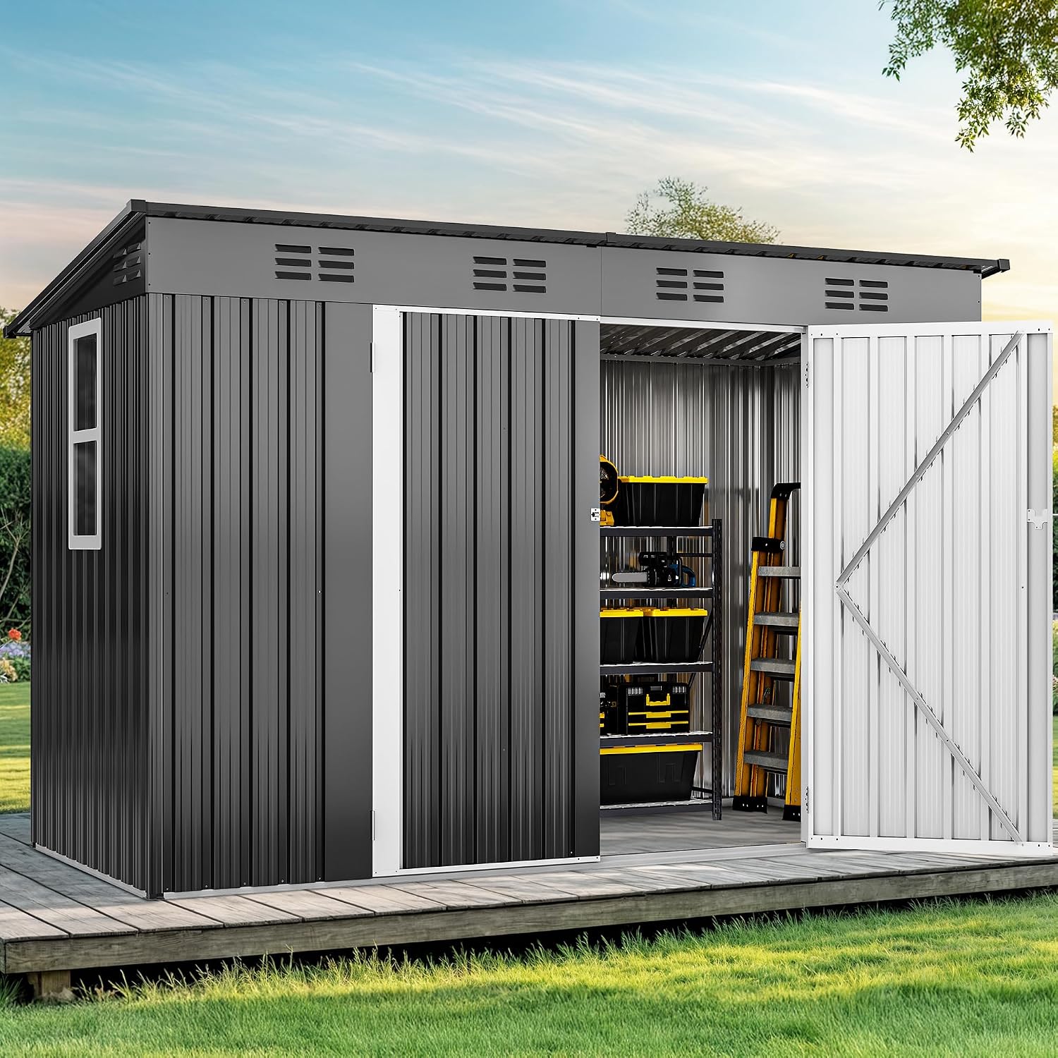 Outdoor Furniture With Storage - Casetta da Giardino 9' x 4'