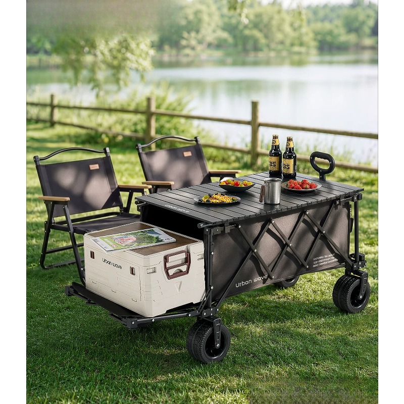 Outdoor Furniture Recliner Set - Carrello da campeggio pieghevole, ideale per