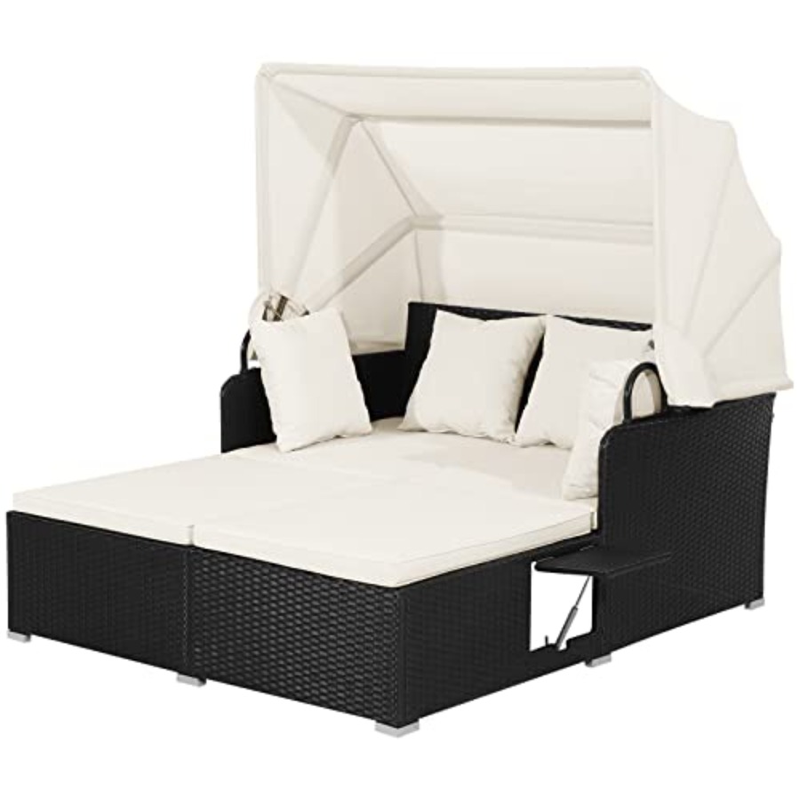Outdoor Daybed Sofa - Set divano da esterno in vimini