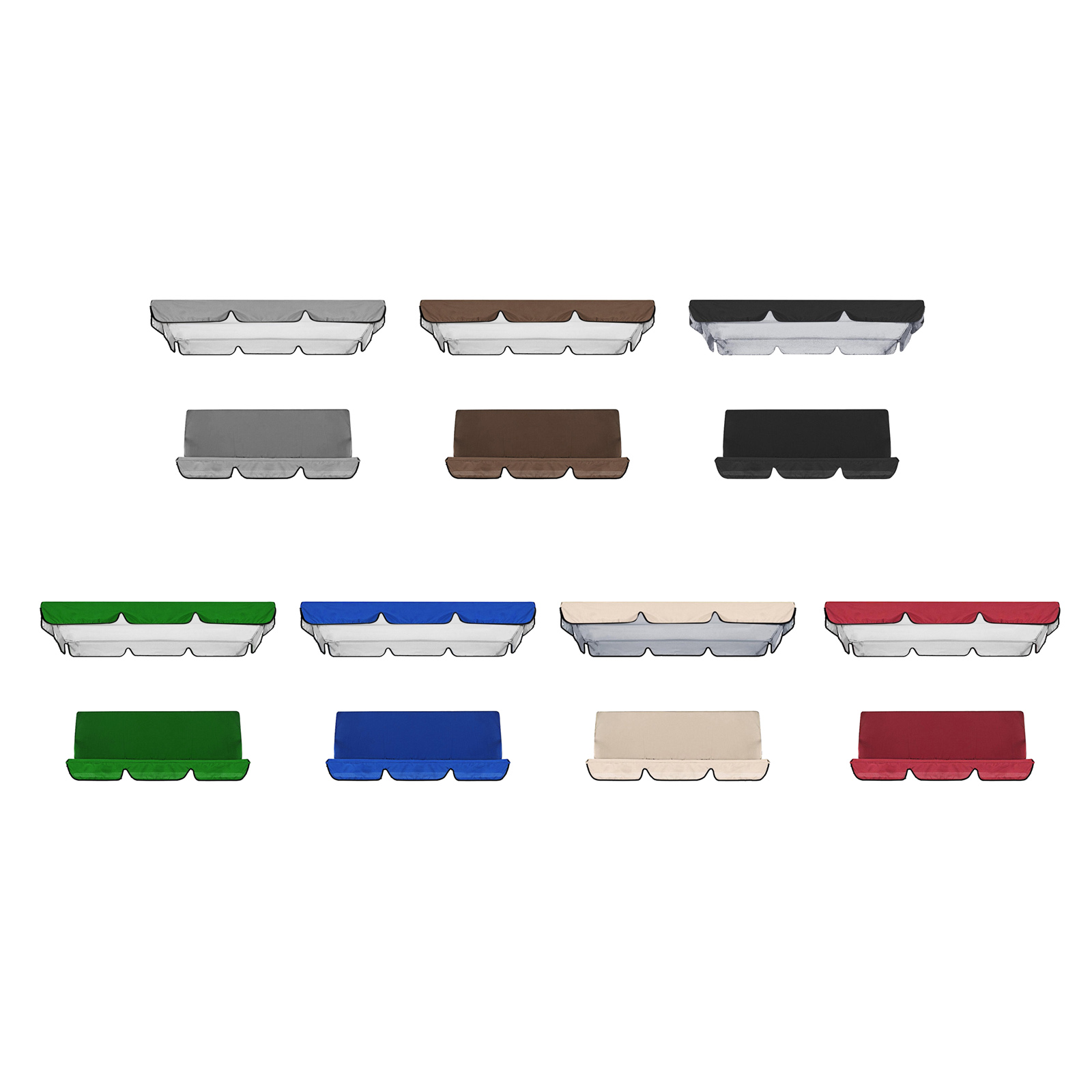 Outdoor Furniture Heavy - Telo Copertura Parasole Impermeabile per Altalena