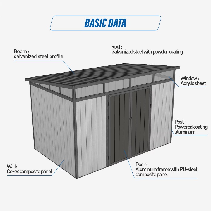 D2833 3M*3M Capanno per Attrez - Outdoor Furniture With Storage recensione e prezzo