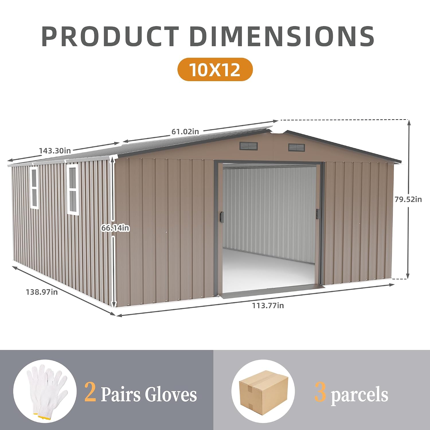 Capanno da Giardino in Metallo - Outdoor Furniture With Storage recensione e prezzo