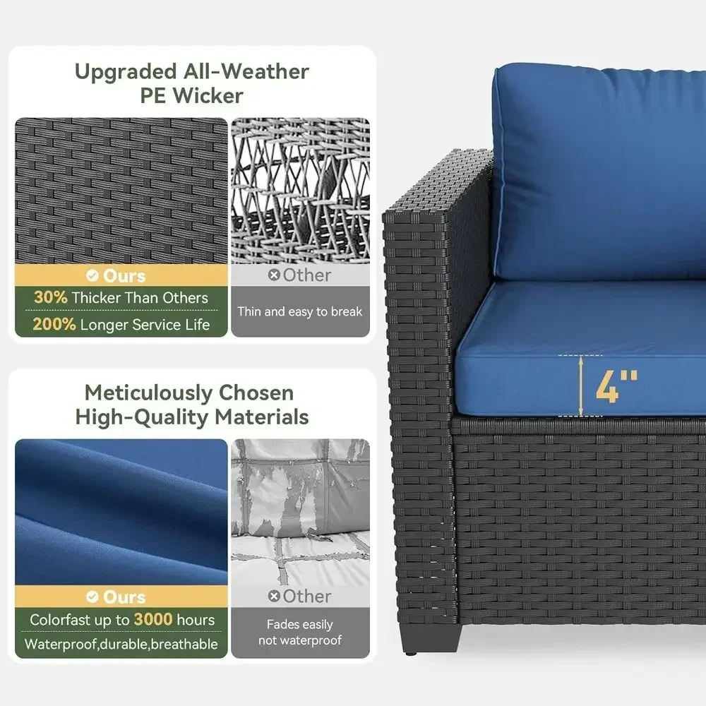 Set di Mobili da Esterno a 6 P - Outdoor Furniture With Fire Pit recensione e prezzo