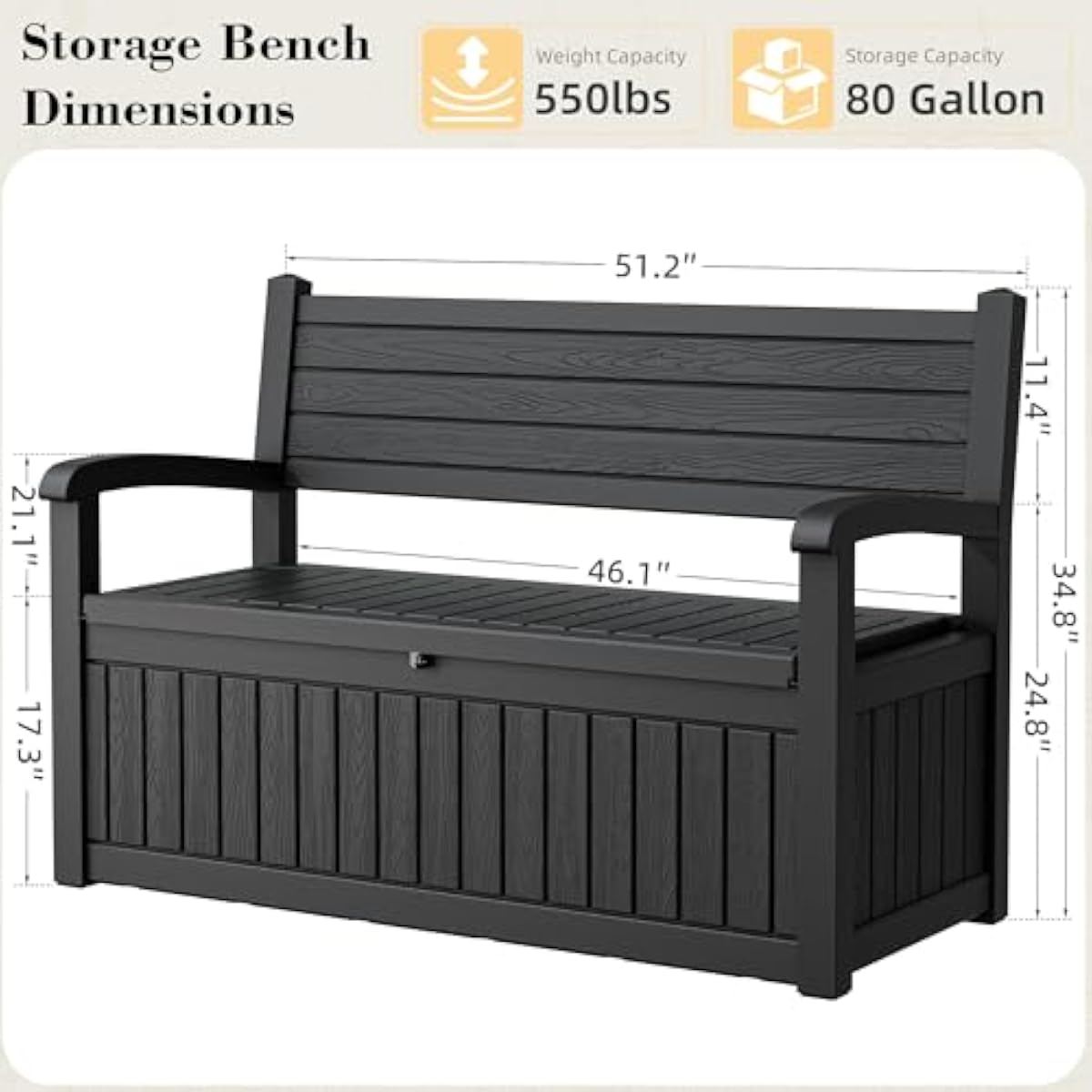 Cassetta da Esterno da 80 Gall - Outdoor Furniture With Storage recensione e prezzo