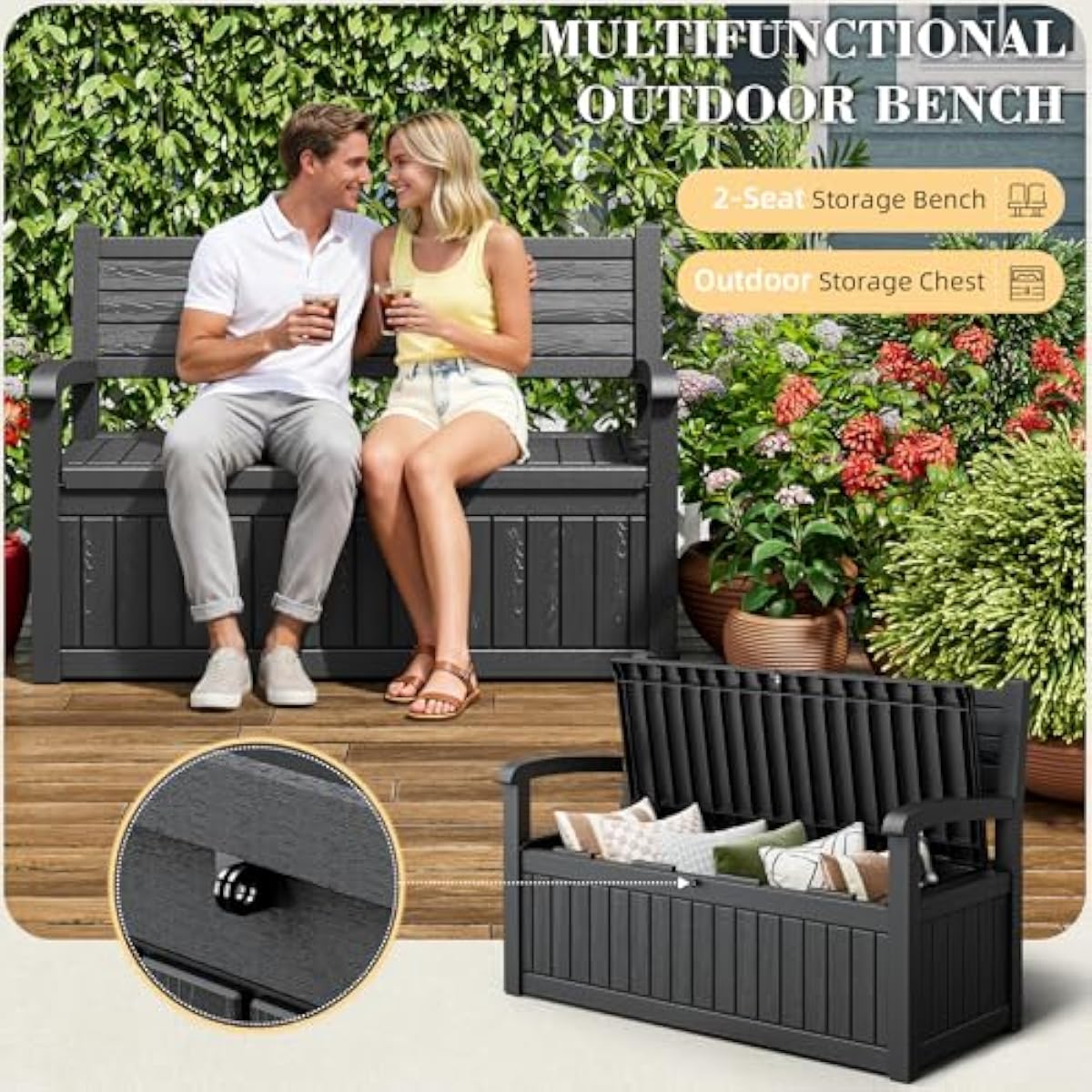 Cassetta da Esterno da 80 Gall - Outdoor Furniture With Storage recensione e prezzo