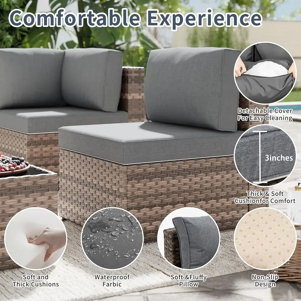 Set di mobili da esterno compo - Outdoor Furniture With Fire Pit recensione e prezzo