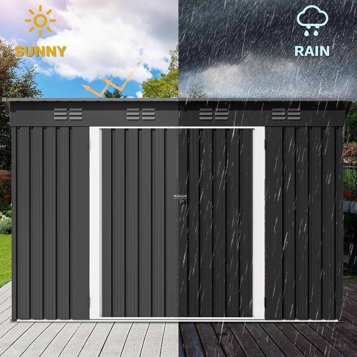 Casetta da Giardino 9' x 4' co - Outdoor Furniture With Storage recensione e prezzo
