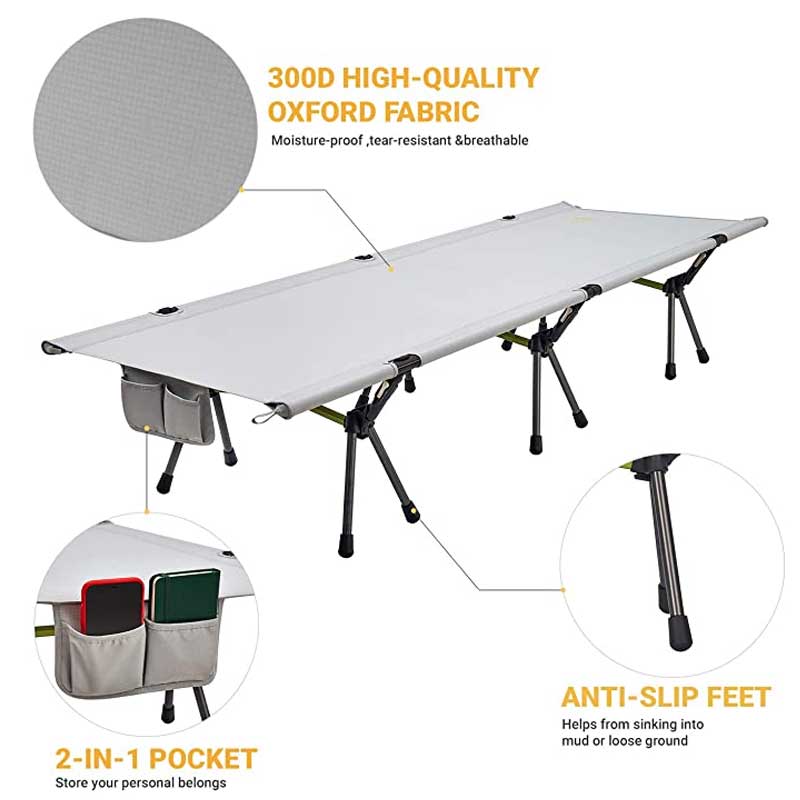 Nuovo Lettino da Campeggio Pie - Camping Cot Foldable recensione e prezzo