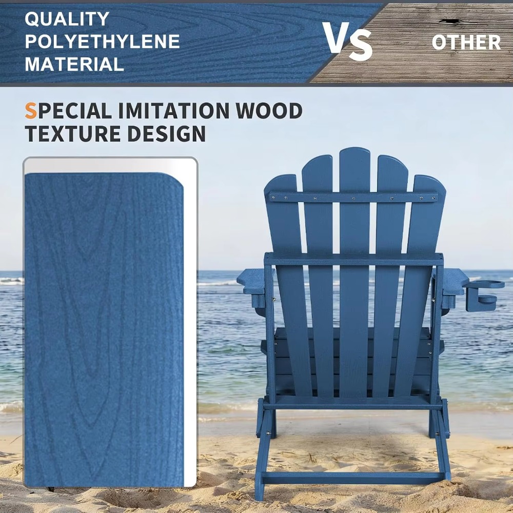 Set di 2 sedie Adirondack pieg - Outdoor Furniture With Fire Pit recensione e prezzo