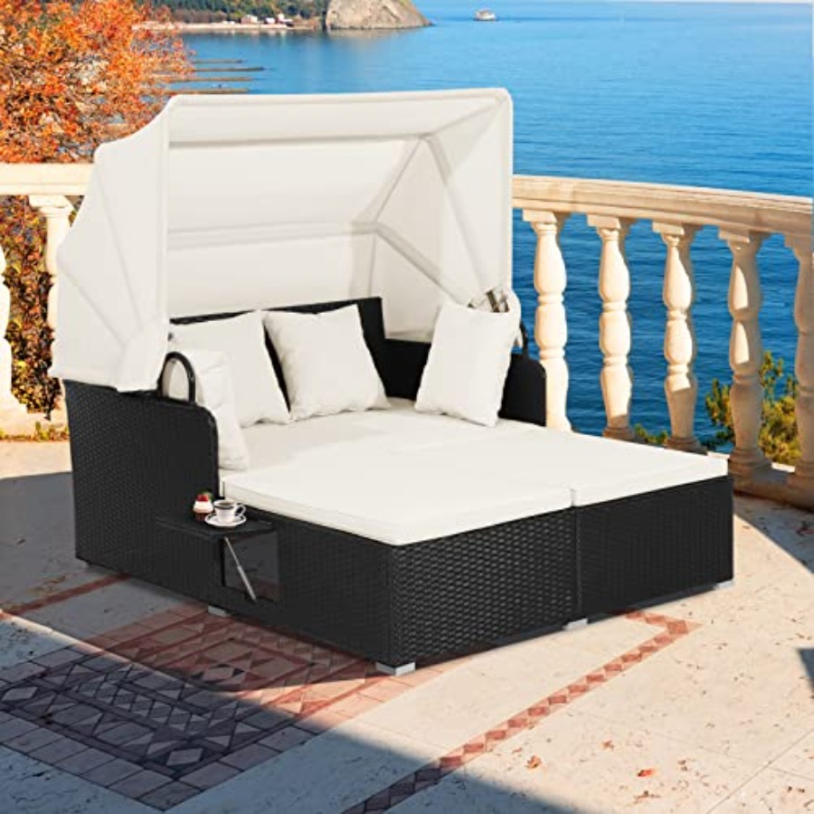 Set divano da esterno in vimin - Outdoor Daybed Sofa recensione e prezzo