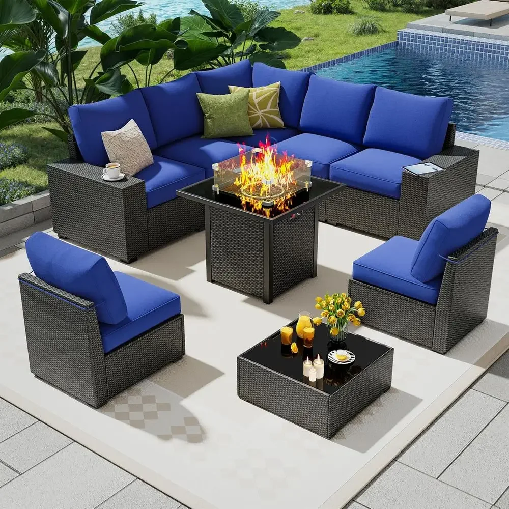 Set di mobili da esterno compo - Outdoor Furniture With Fire Pit recensione e prezzo