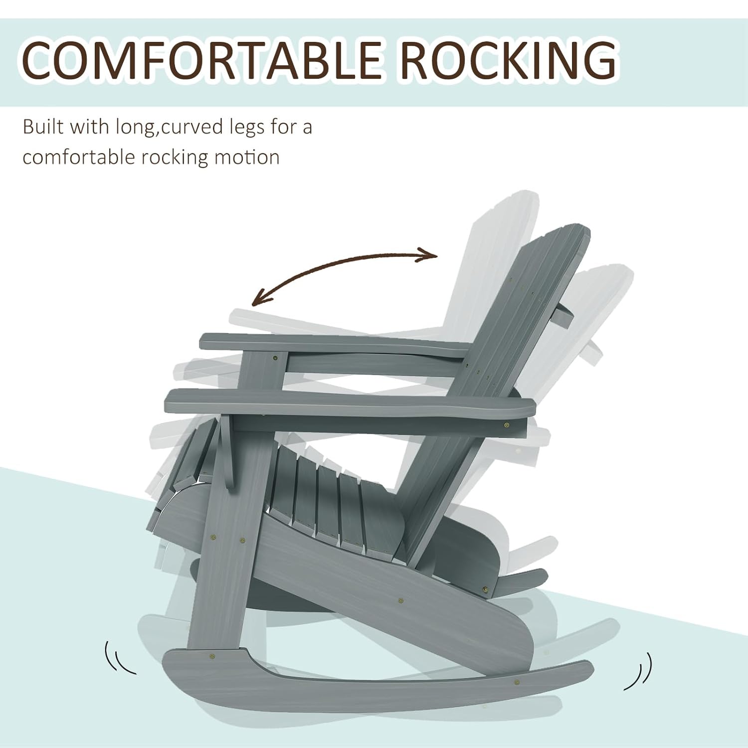 Sedia a dondolo Adirondack in  - Outdoor Furniture With Fire Pit recensione e prezzo