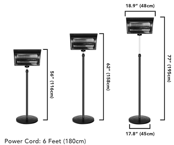 Riscaldatore da esterno imperm - Patio Heater Standing recensione e prezzo