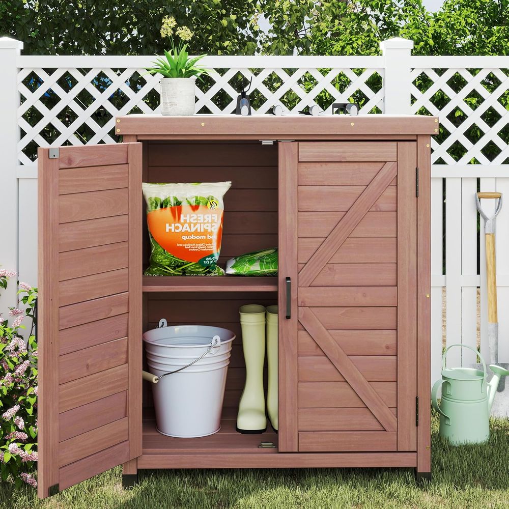 Mobile da Esterno con Piano in - Outdoor Furniture With Storage recensione e prezzo