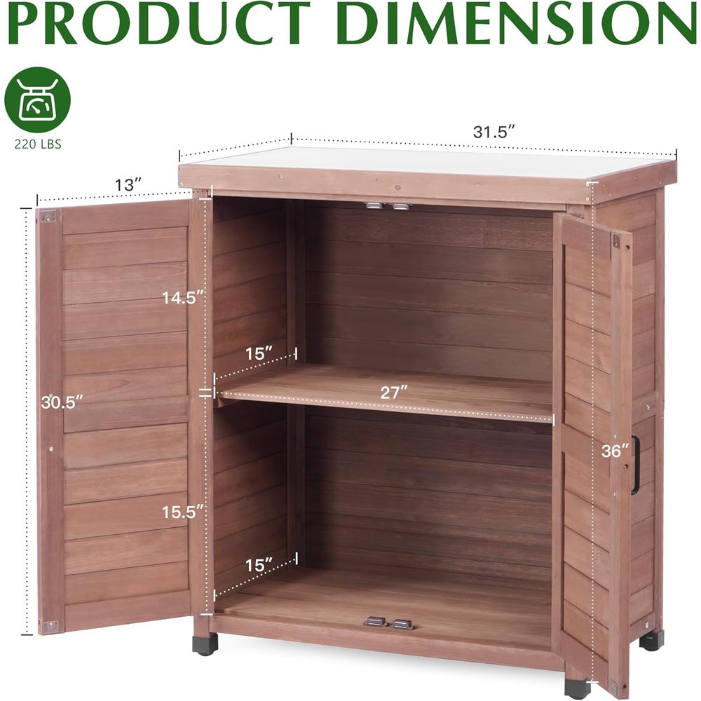 Mobile da Esterno con Piano in - Outdoor Furniture With Storage recensione e prezzo