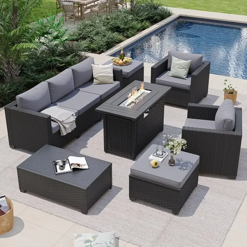 Set di mobili da esterno per p - Outdoor Furniture With Fire Pit recensione e prezzo
