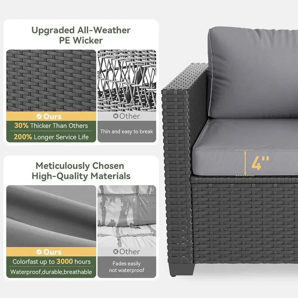 Set di mobili da esterno per p - Outdoor Furniture With Fire Pit recensione e prezzo