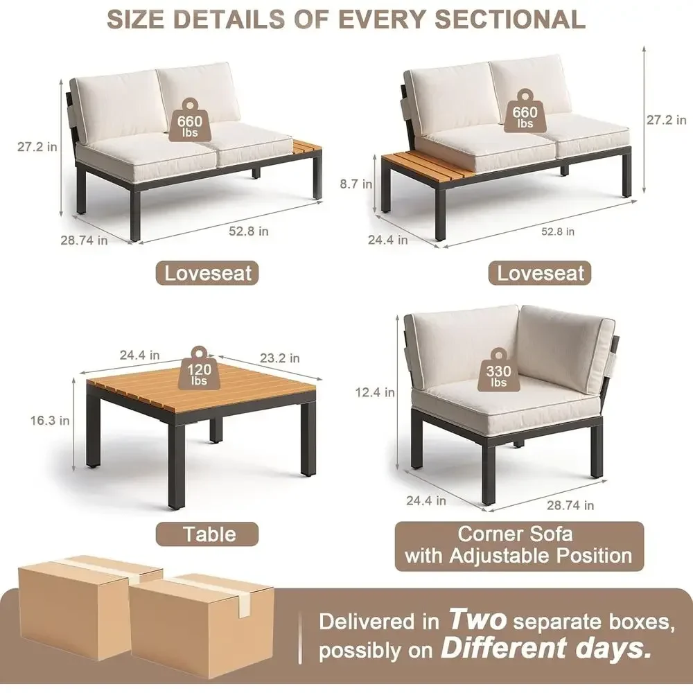 Set di Mobili da Esterno per 5 - Outdoor Furniture For Pool recensione e prezzo